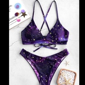 Zaful reversible galaxy bikini NEVER WORN